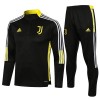 Juventus Kind Trainings Sweatshirt Pak Kwart-Zip 2022-23 Zwarte